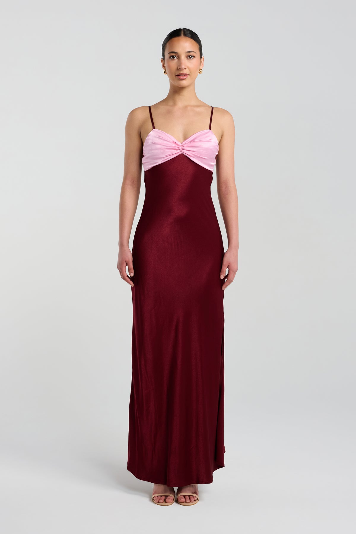 The Halo Dress - Please note, your dress will be made in one continuous colour on both the bust and body