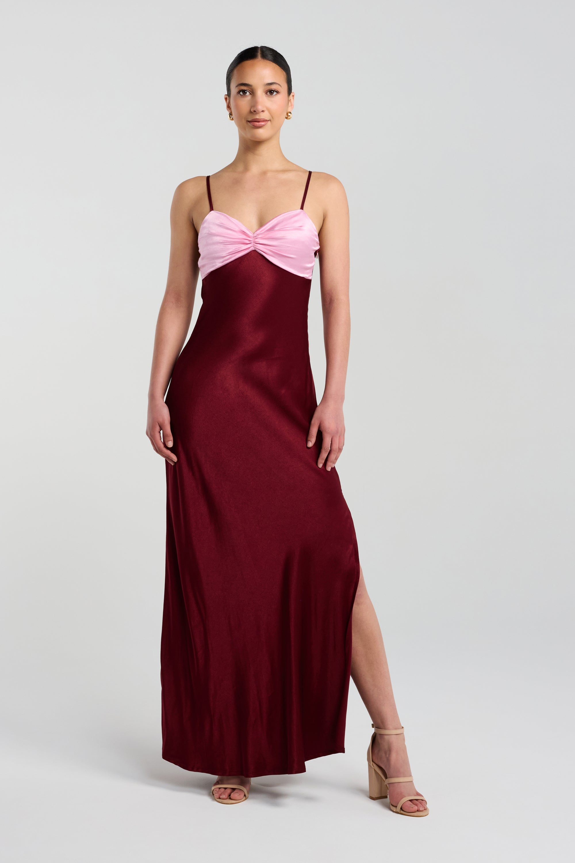 The Halo Dress - Please note, your dress will be made in one continuous colour on both the bust and body