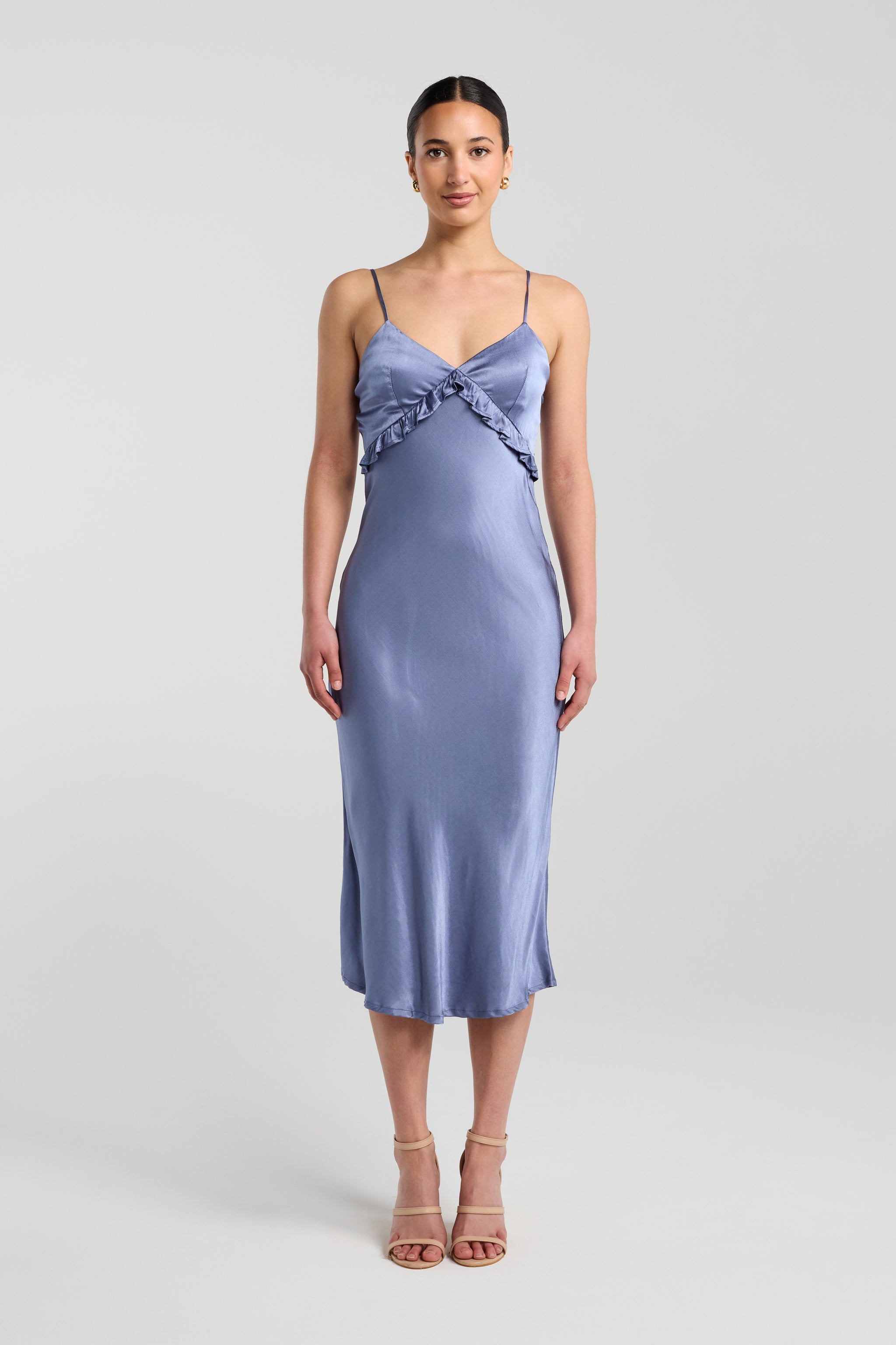 Anna Dress - Available in 43 colours 14 / Satin Fabric Anna Dress - Available in 43 colours 14 / Satin Fabric